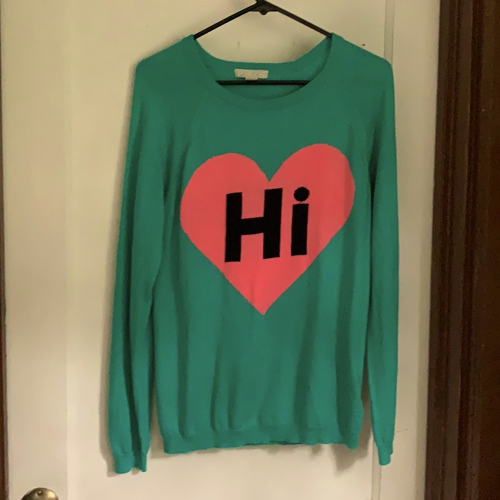FOREVER 21 Teal Blue Long Sleeve Sweater